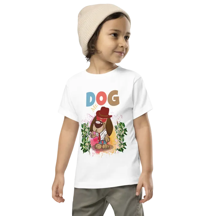 Mr. Dog Cute & Colorful Funny Toddler T-Shirt – Trendy Bella + Canvas Kids Gift product image (1)
