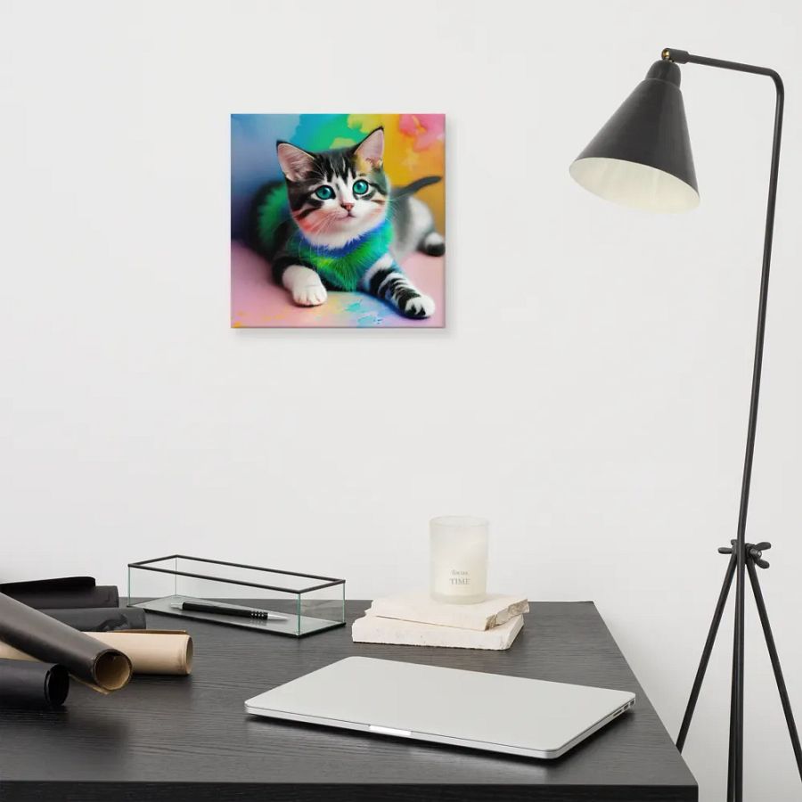 Cute Cat Digital Painting - v13 product image (11)