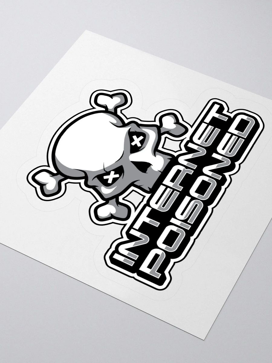 Internet Poisoned Y2K Sticker – Funny Skull Meme Design product image (9)