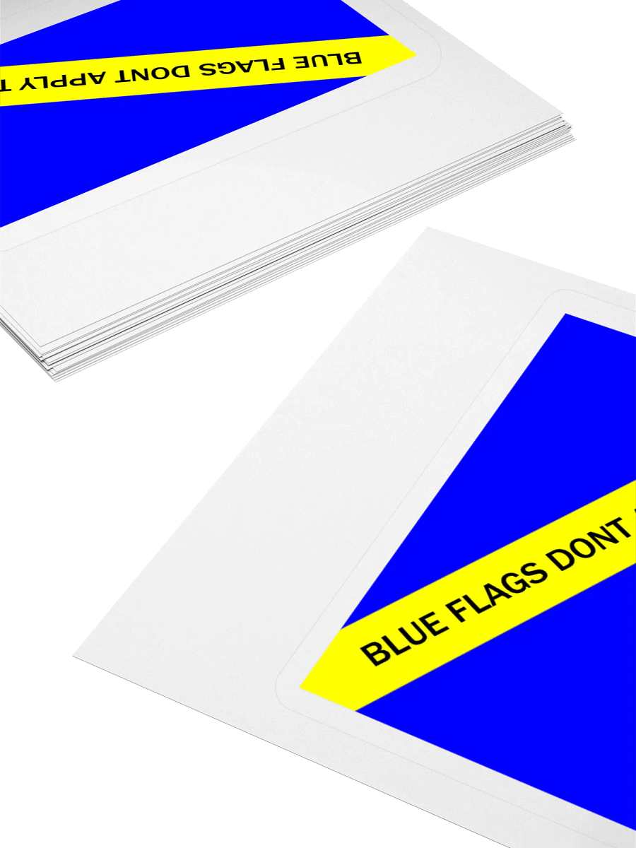 Blue Flags Don't Apply Sticker product image (4)
