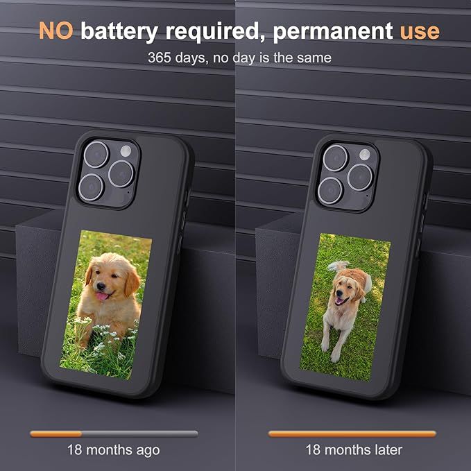 Smart NFC Ink Screen Phone Case for iPhone ( 13 - 14 - 15 - ) all models product image (2)