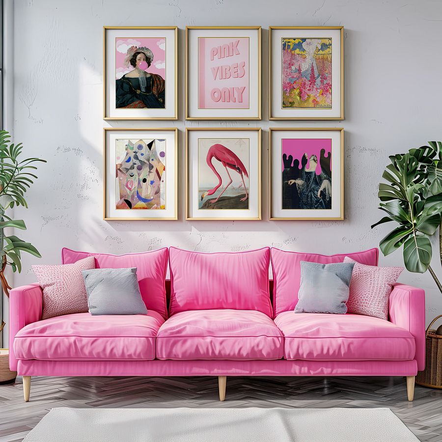 Maximalist Pink Bubblegum Gallery Wall Set of 11 DIGITAL Prints product image (4)