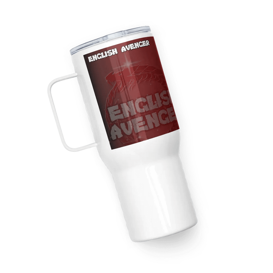 English Avenger Channel Logo Graphic Travel Mug with Handle product image (5)