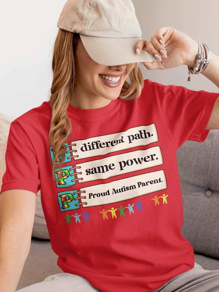 Different path'. Same Power. Proud Autism Parent Comfort Colors T-shirt product image (11)