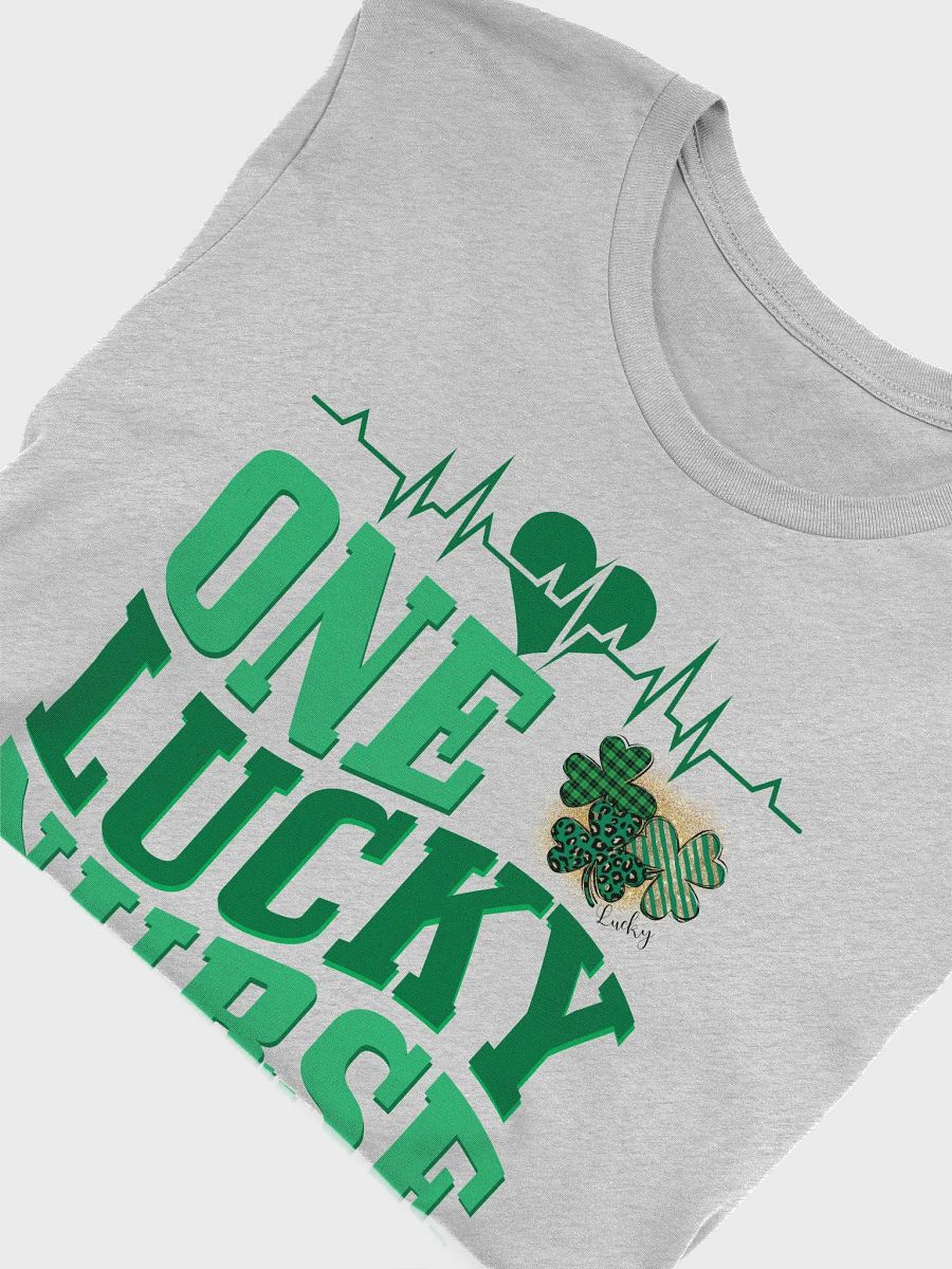 One Lucky Nurse RN Happy St. Patrick's Day St Paddy Shamrock T-Shirt product image (5)