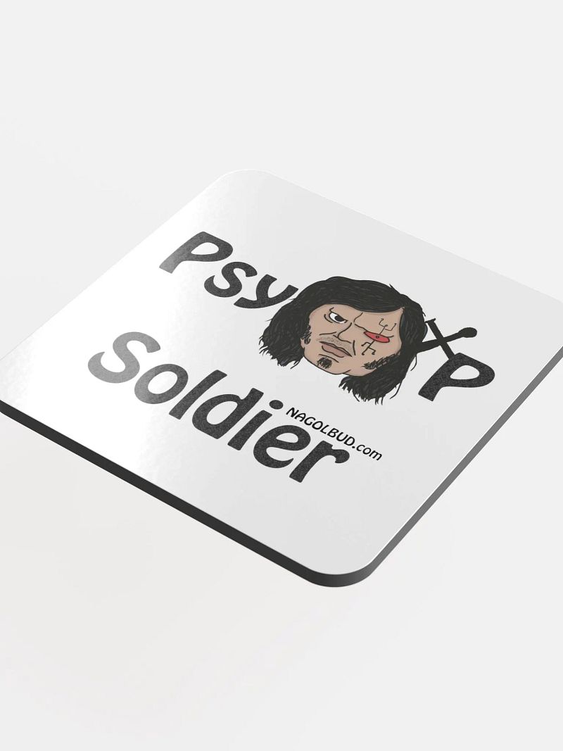 PsyOp Soldier Corked Coaster