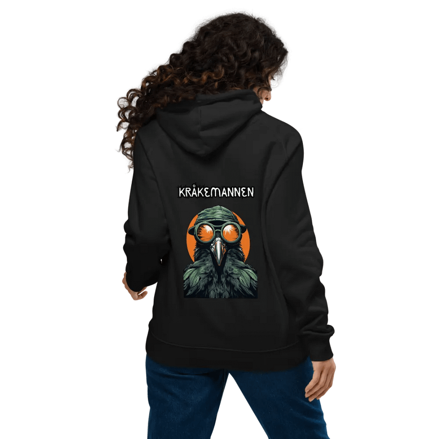 Unisex Eco Raglan Hoodie 🖤 THE NORWEGIAN CROW MAN product image (11)