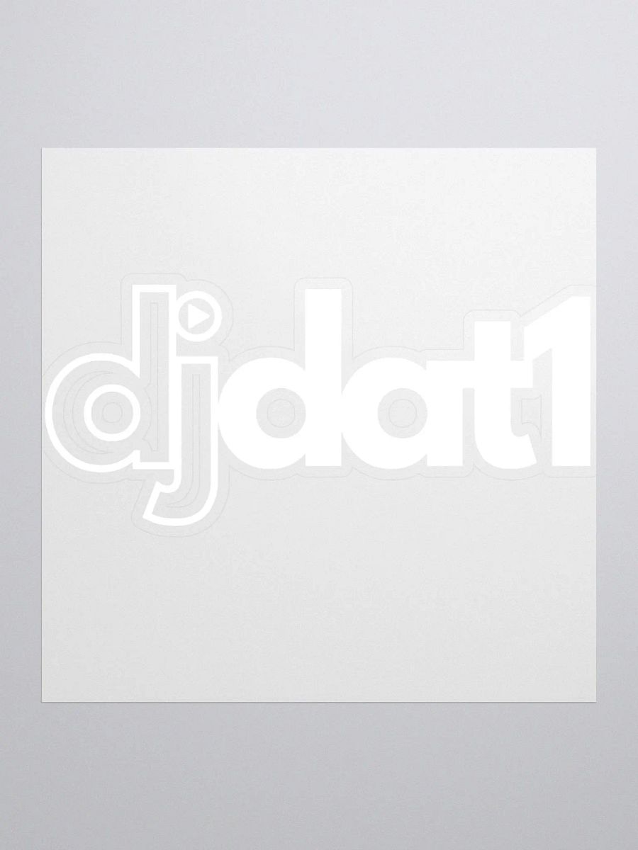 [DJDAT1] Vinyl Stickers (white) product image (3)