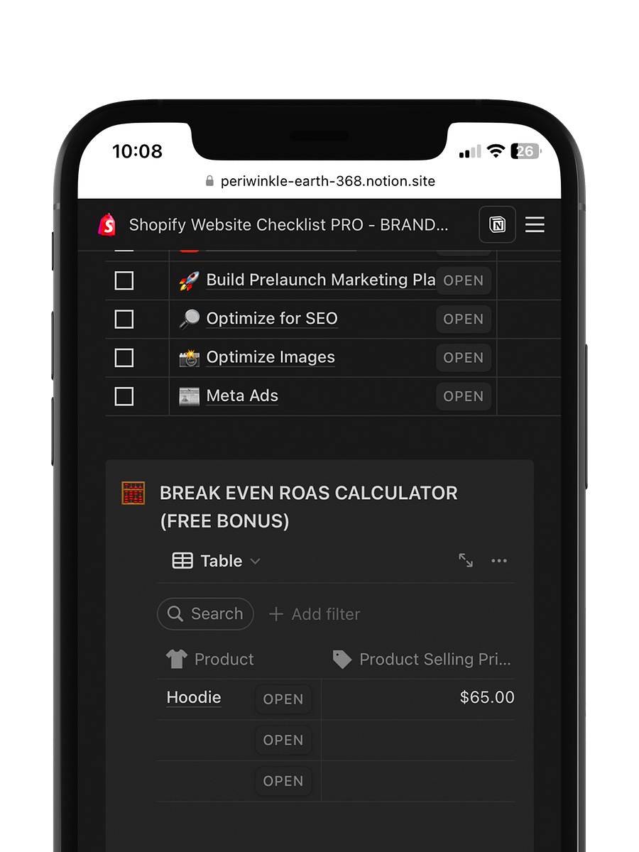 Shopify Website Checklist PRO (MEMBERS ONLY) product image (4)
