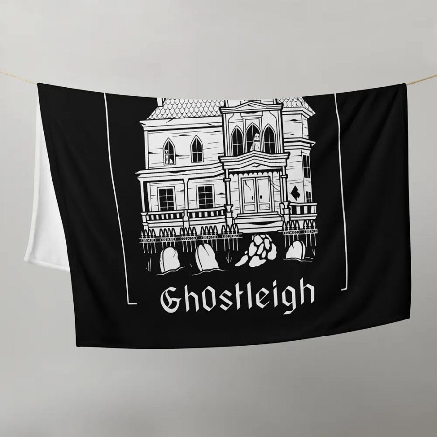 The Haunted House Throw Blanket product image (10)