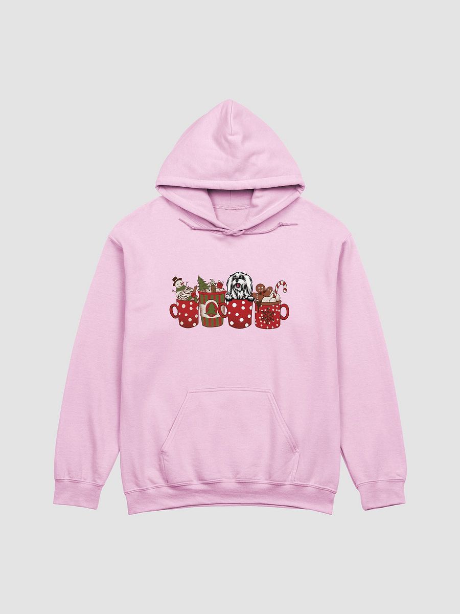 Cute Maltese(3) in a Christmas Cup Hooded Sweatshirt | Funny Christmas Pup in a Cup product image (9)