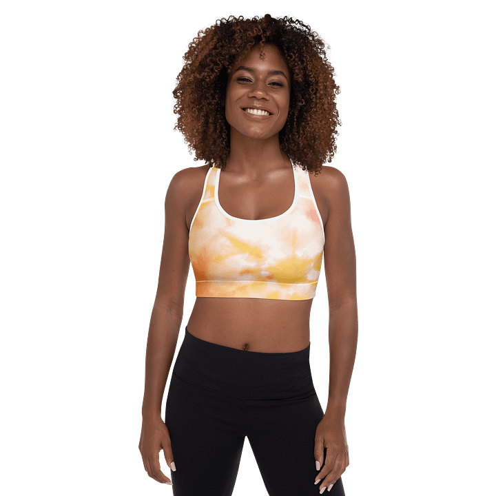 Radiant Burst Tie-Dye Padded Sports Bra product image (1)