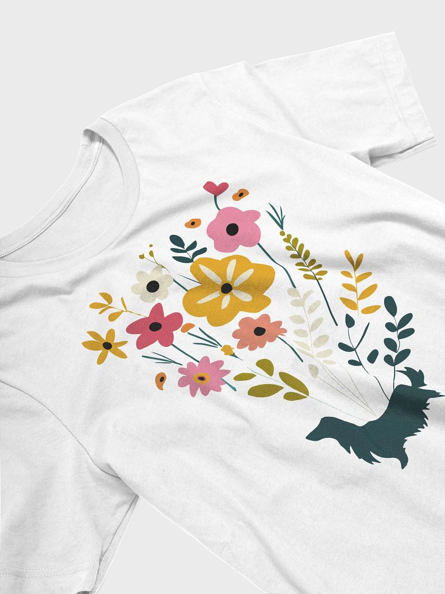 Cute Long Haired Dachshund Flowers Tshirt product image (6)