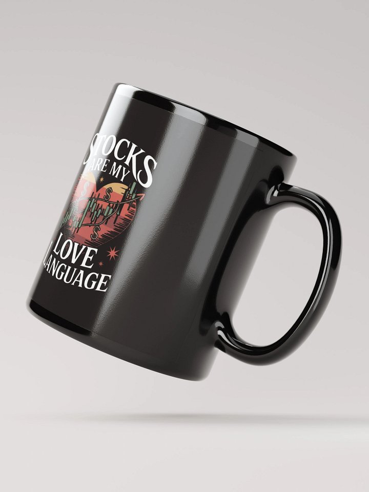 Stocks in Love Black Glossy Mug product image (2)
