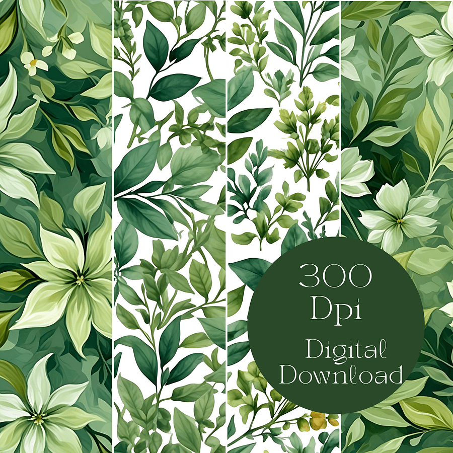Lush Greenery Paper Pack Bundle product image (3)