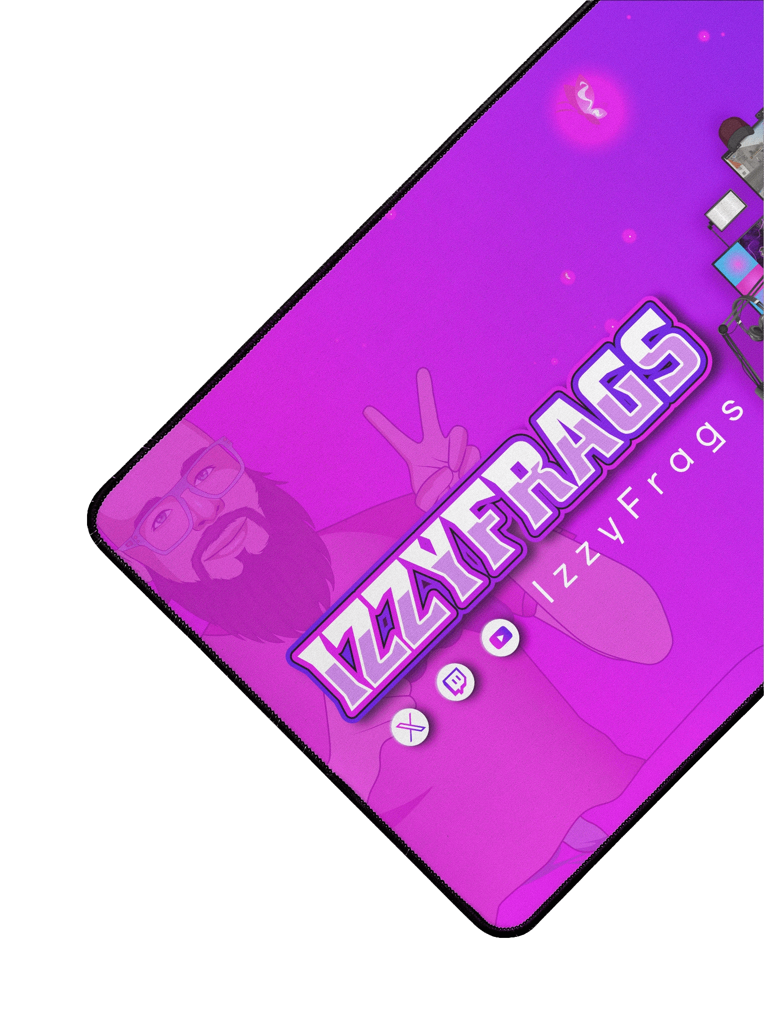 IZZY FRAGS Branded Desk Mat 15.5" x 31.5" product image (3)