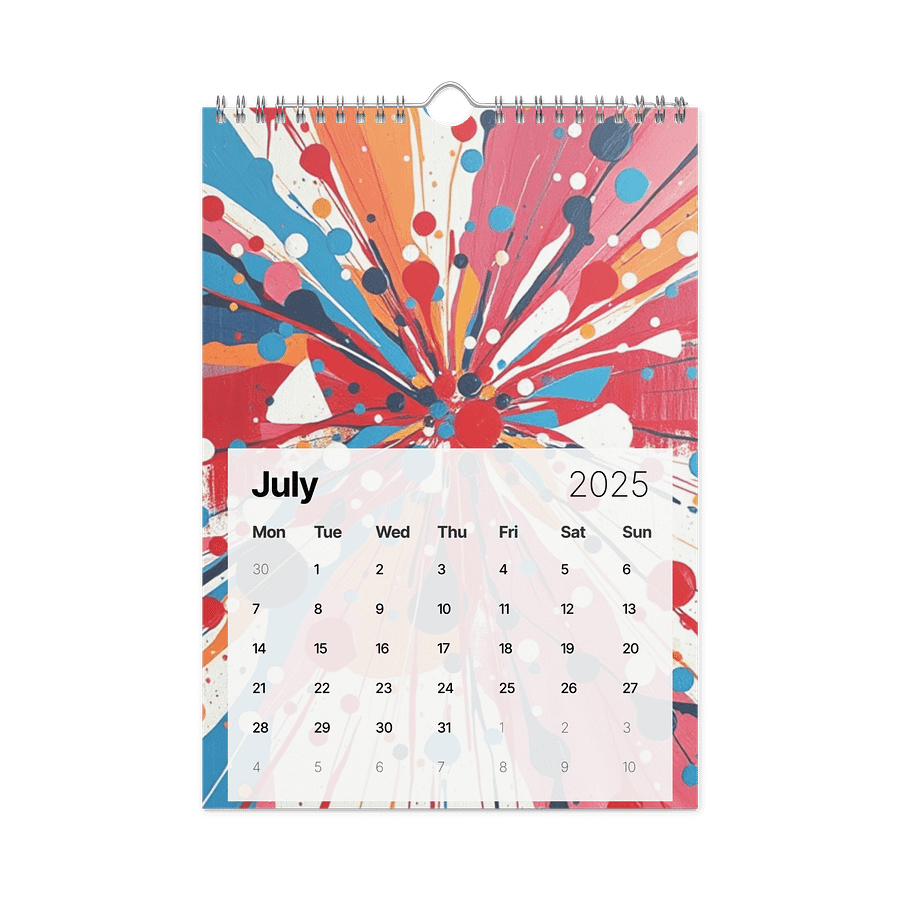 ART ABSTRACT WALL CALENDAR 2026 product image (7)