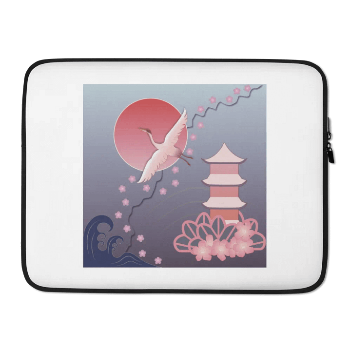 Pink Cranes Laptop Sleeve product image (2)
