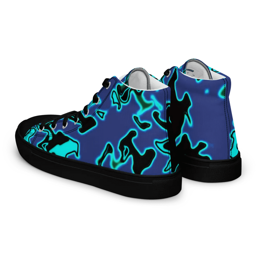 blue fury High Top canvas shoes (womens) product image (4)