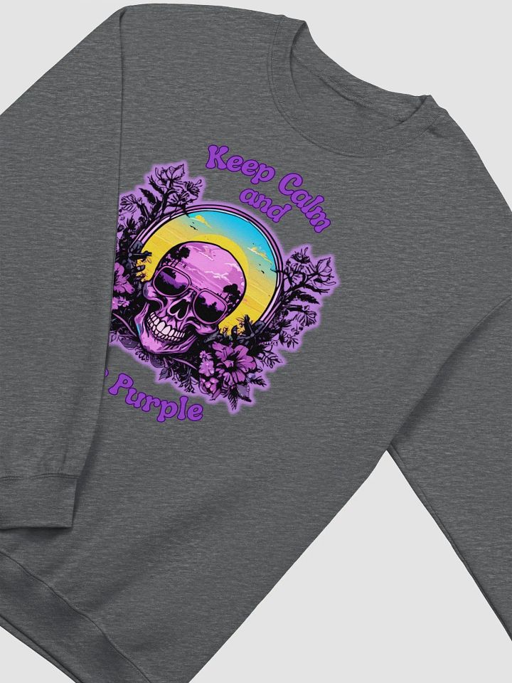 Purple Skull Love classic crewneck sweatshirt product image (1)