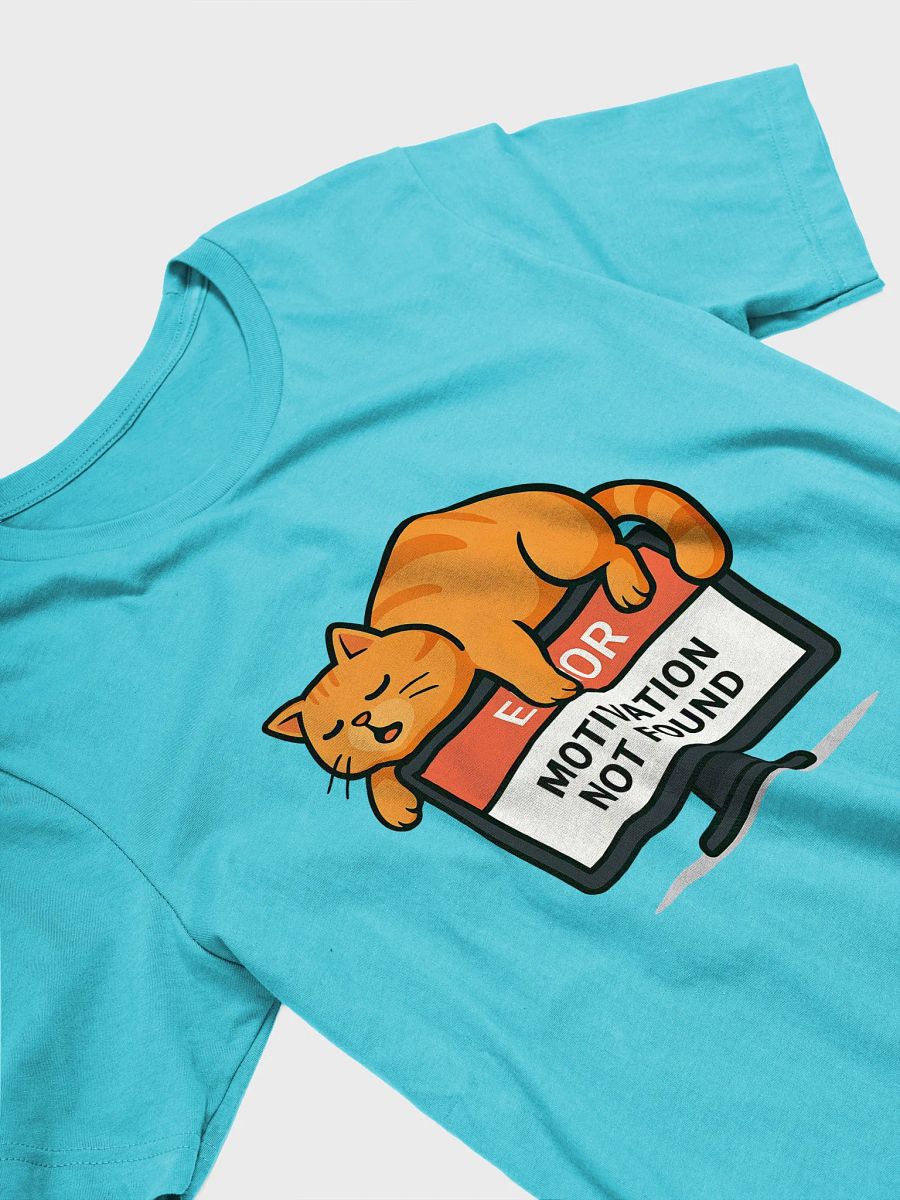 Motivation Not Found Cartoon Cat T-Shirt product image (38)