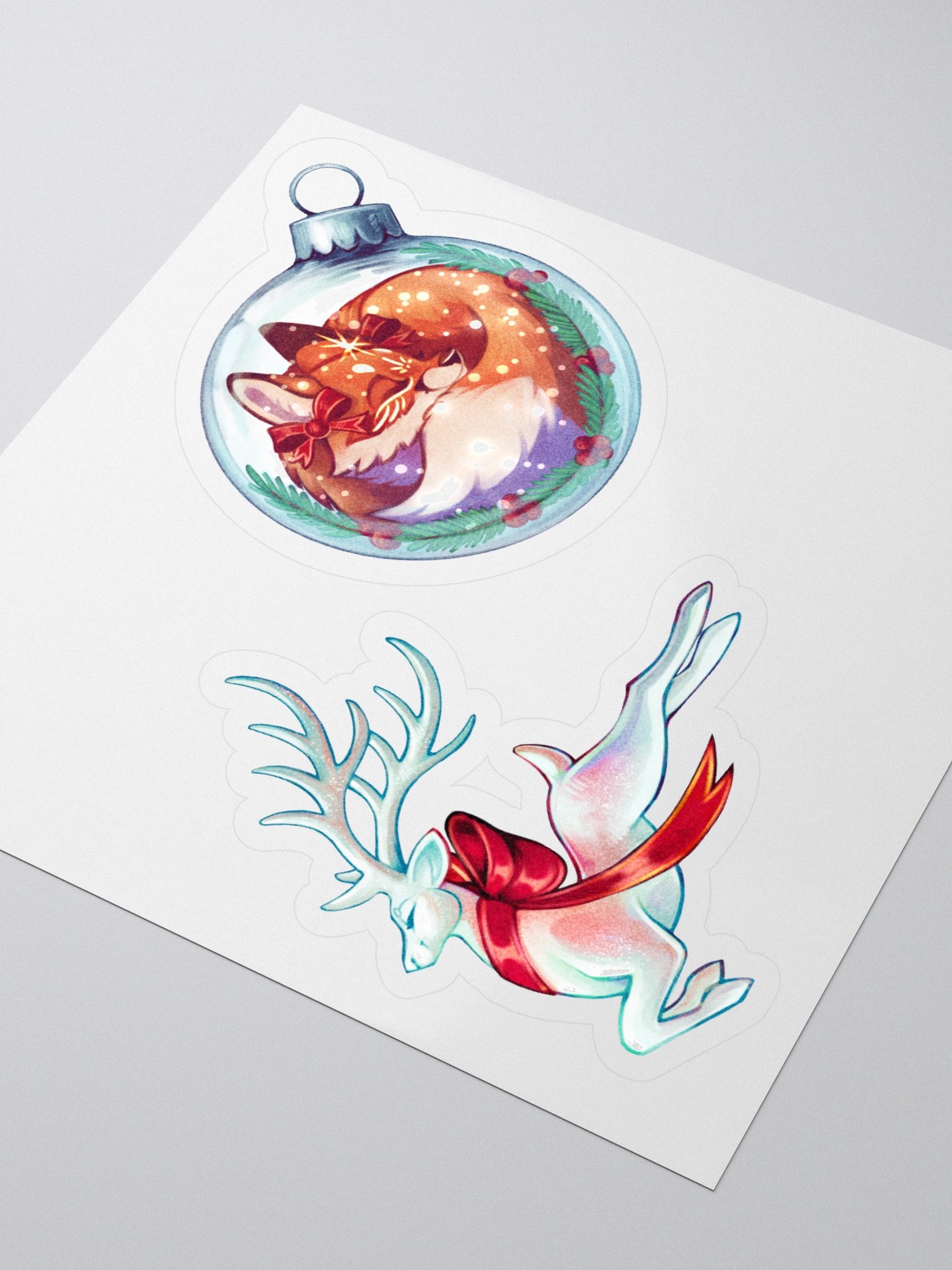 Snowy christmas | Kiss-cut sticker sheet product image (3)
