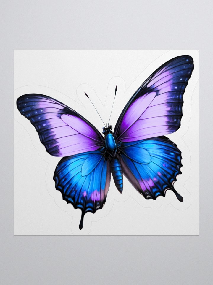 Vibrant Butterfly Kiss Cut Stickers product image (1)