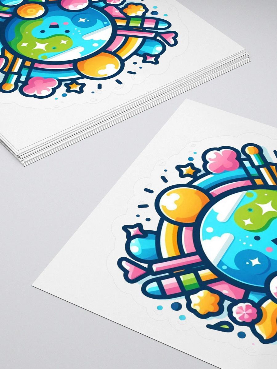Joyful Earth Kiss Cut Stickers product image (13)