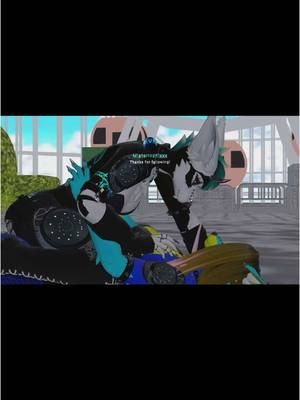 Mr saxobeat dance with my amazing wife @orcapufforca #furryfandom #twitchstreamer #furrytiktok #vtuber #vrchat 
