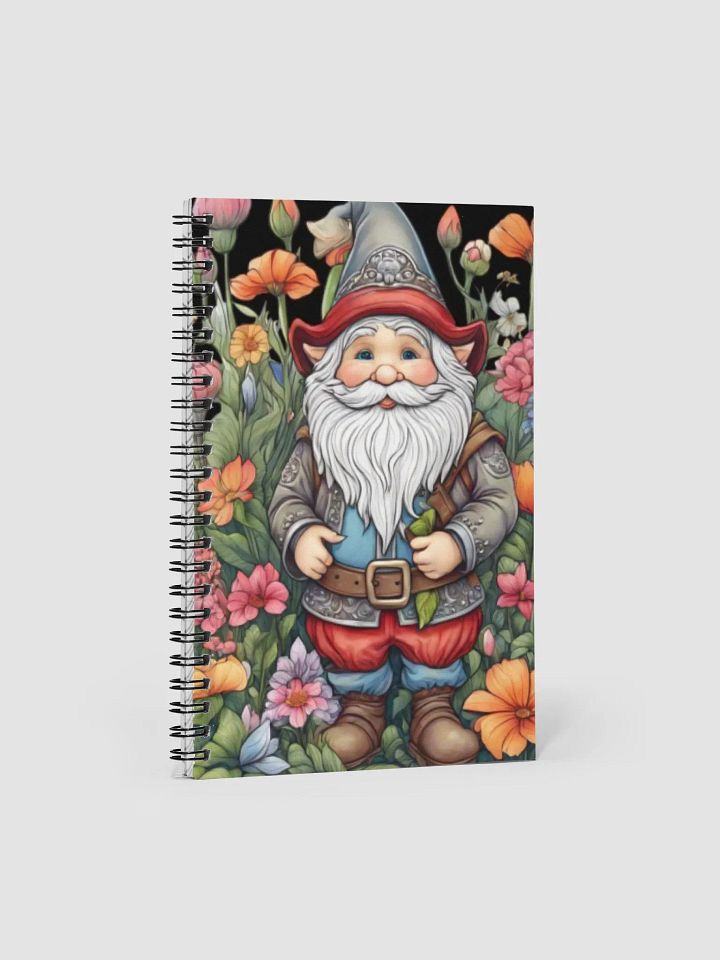 SPIRAL NOTEBOOK CUTE GARDEN GNOME product image (1)