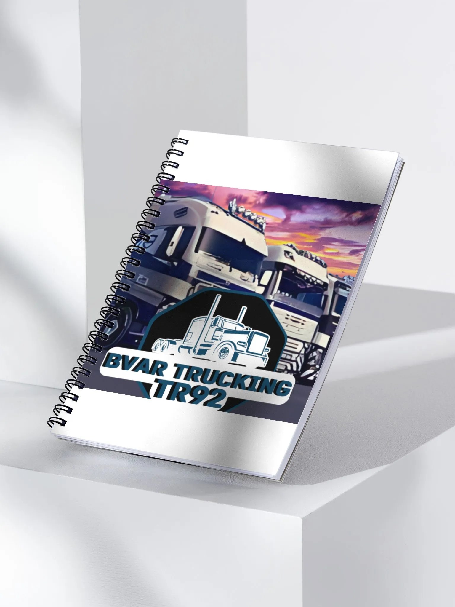 Vibrant Trucking Scene Spiral Notebook product image (3)
