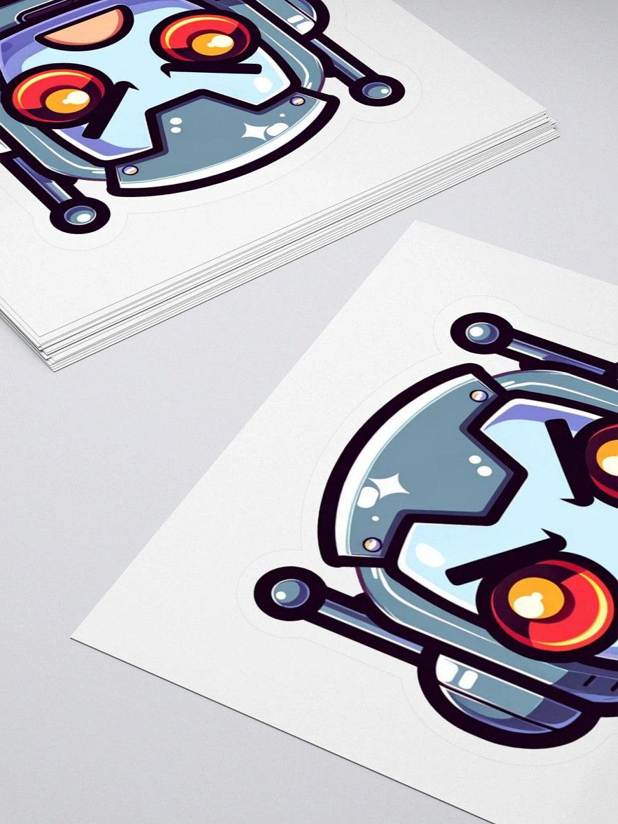 Angry Robot Kiss Cut Stickers product image (4)