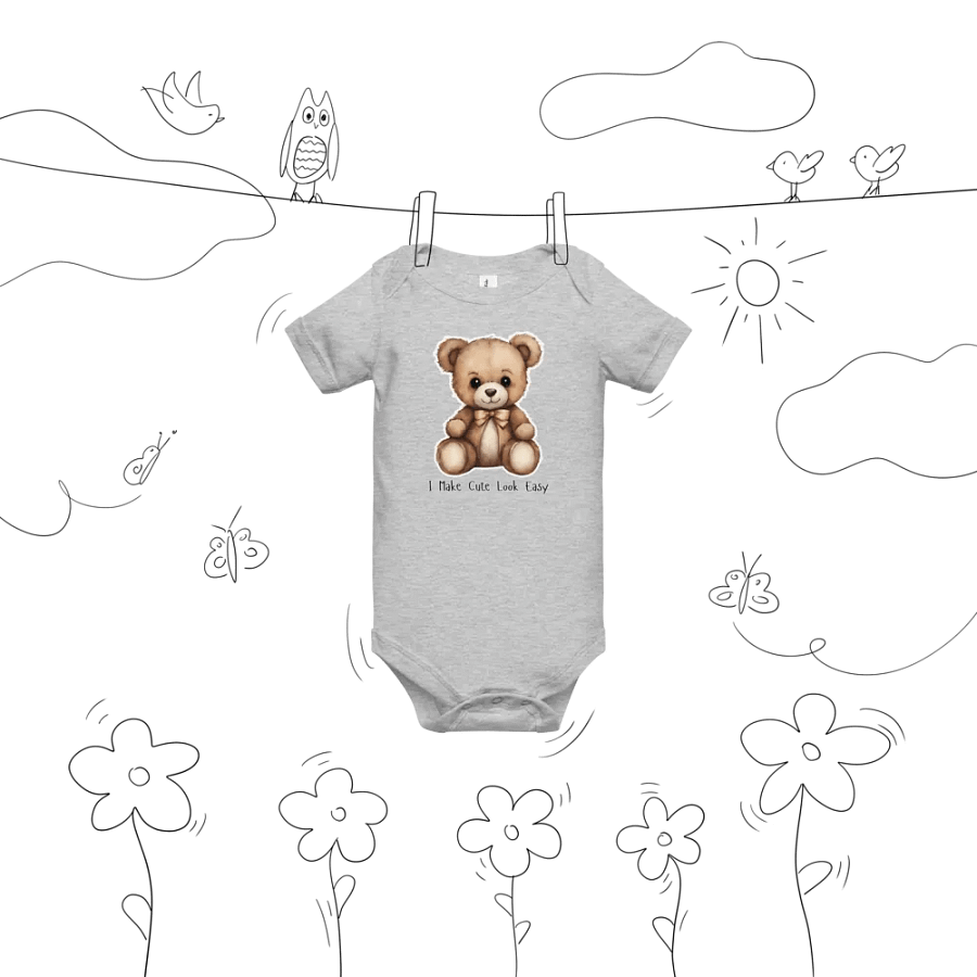 Whimsical Teddy Bear Baby Onesie product image (48)