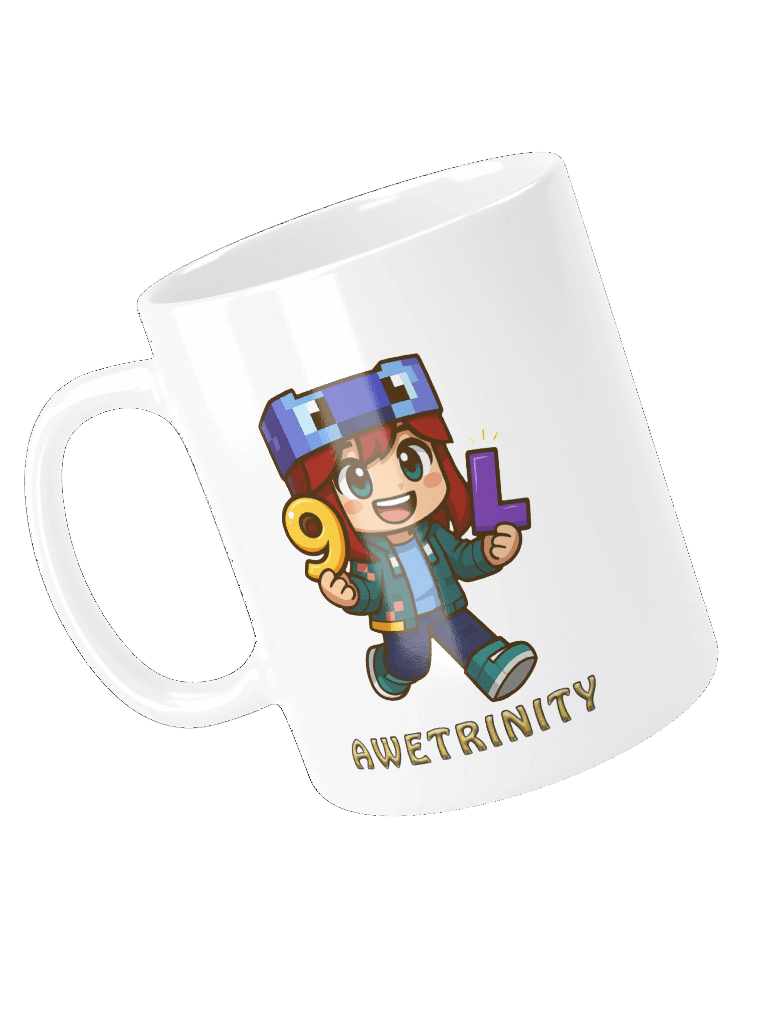 9LS4 AweTrinity White Glossy Mug product image (4)