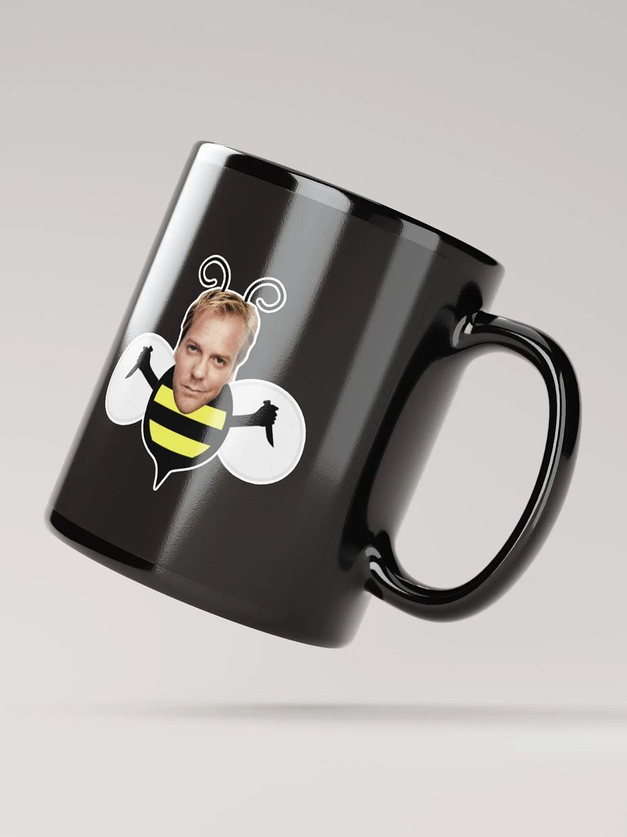 Bee Black Glossy Mug product image (3)