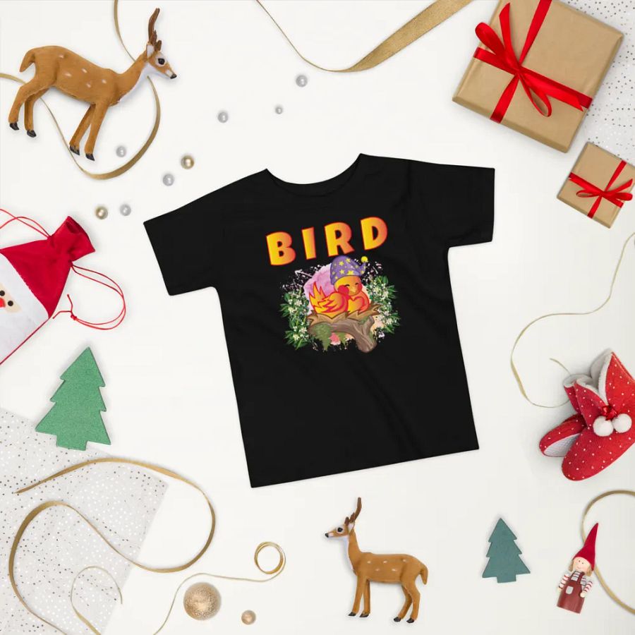 Bird Colorful Funny Cute Bella +Canvas Toddler T-Shirt – Funny Shirt, Best Gift for Kids product image (8)