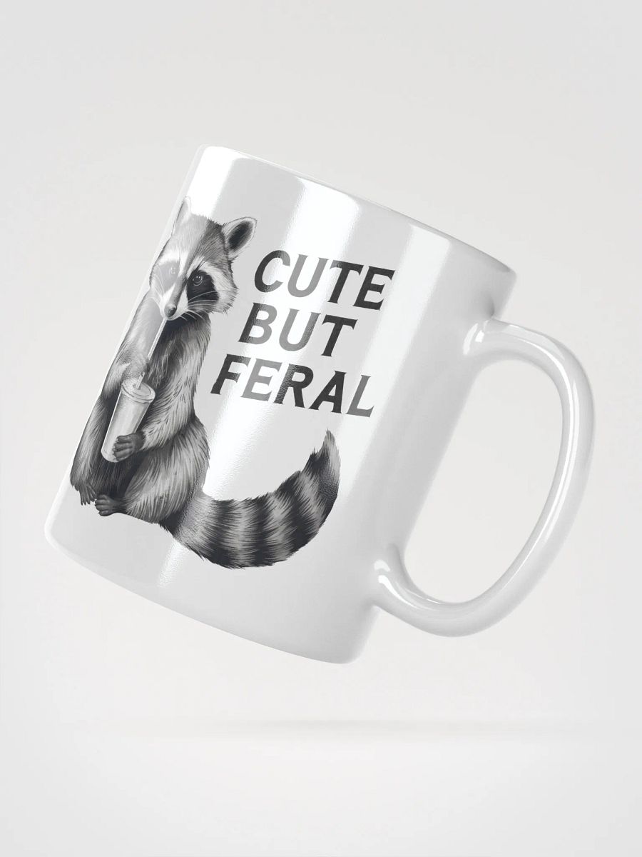 Cute But Feral Raccoon Mug product image (5)