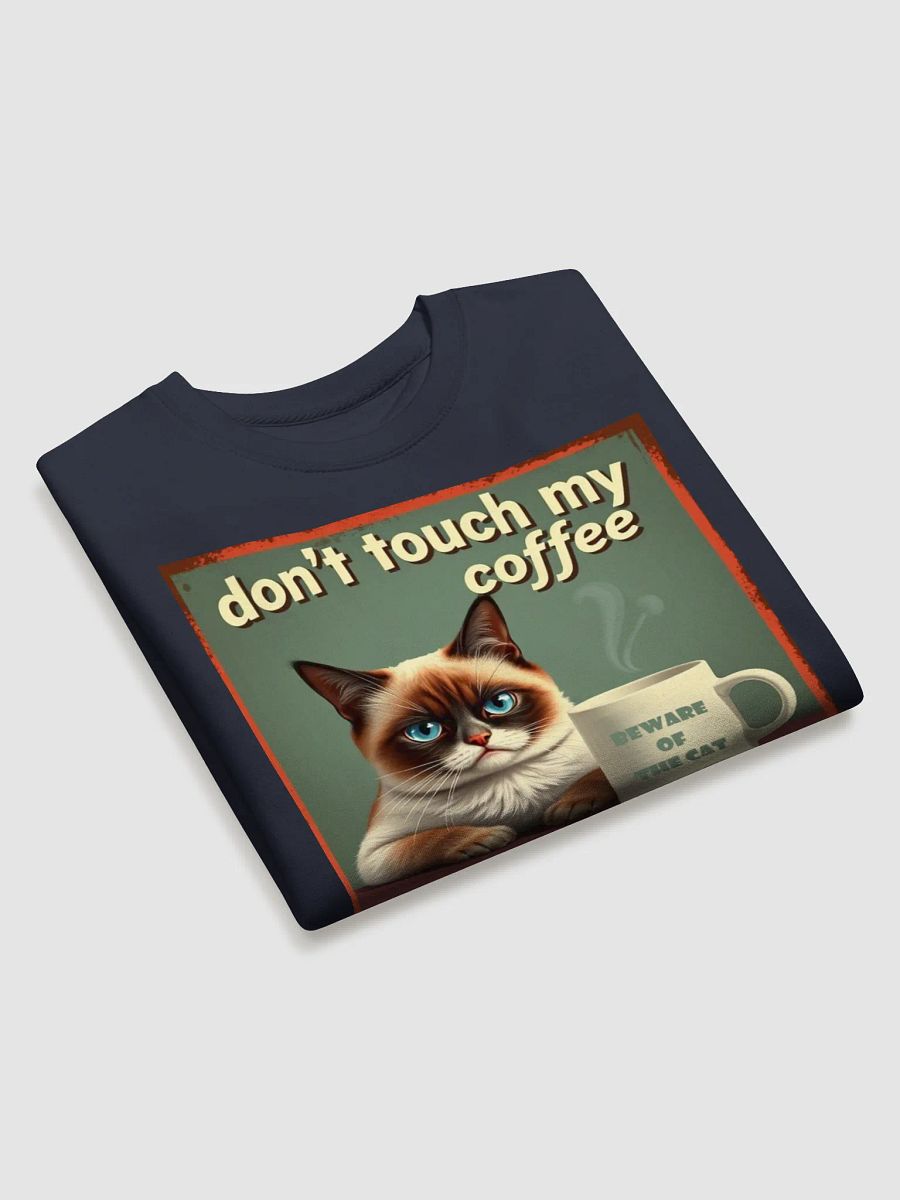 Coffee Cat Warning Sweatshirt product image (22)