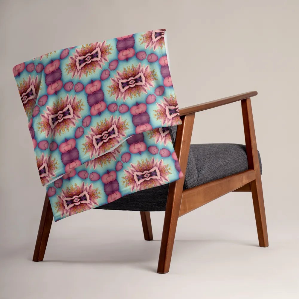 Vibrant Florals & Hearts Throw Blanket product image (1)