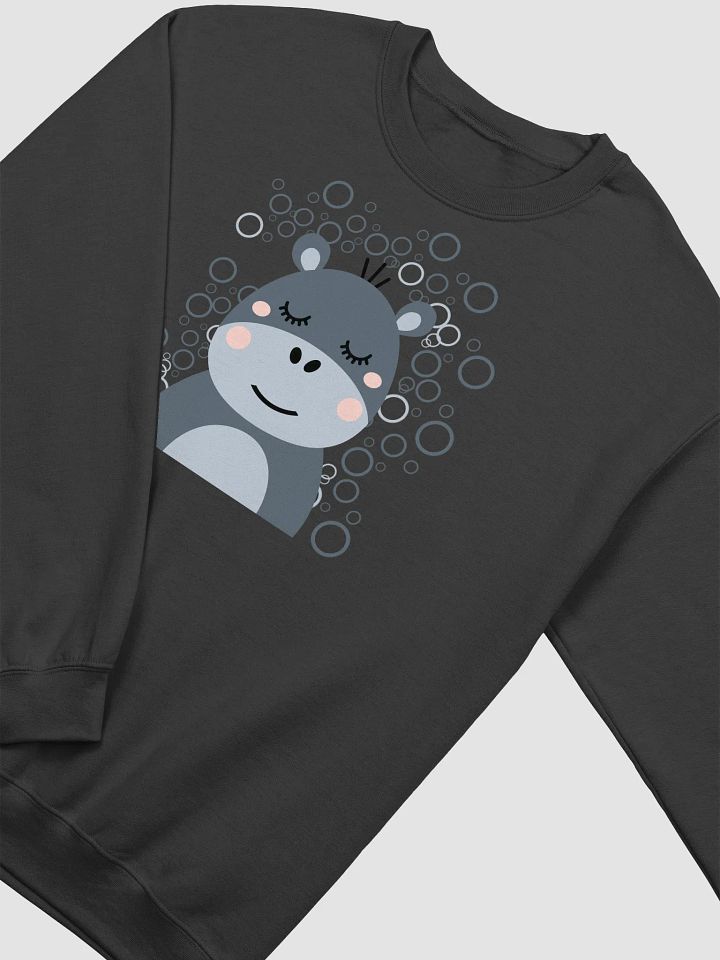 Blush Hippo Crewneck Sweatshirt product image (17)