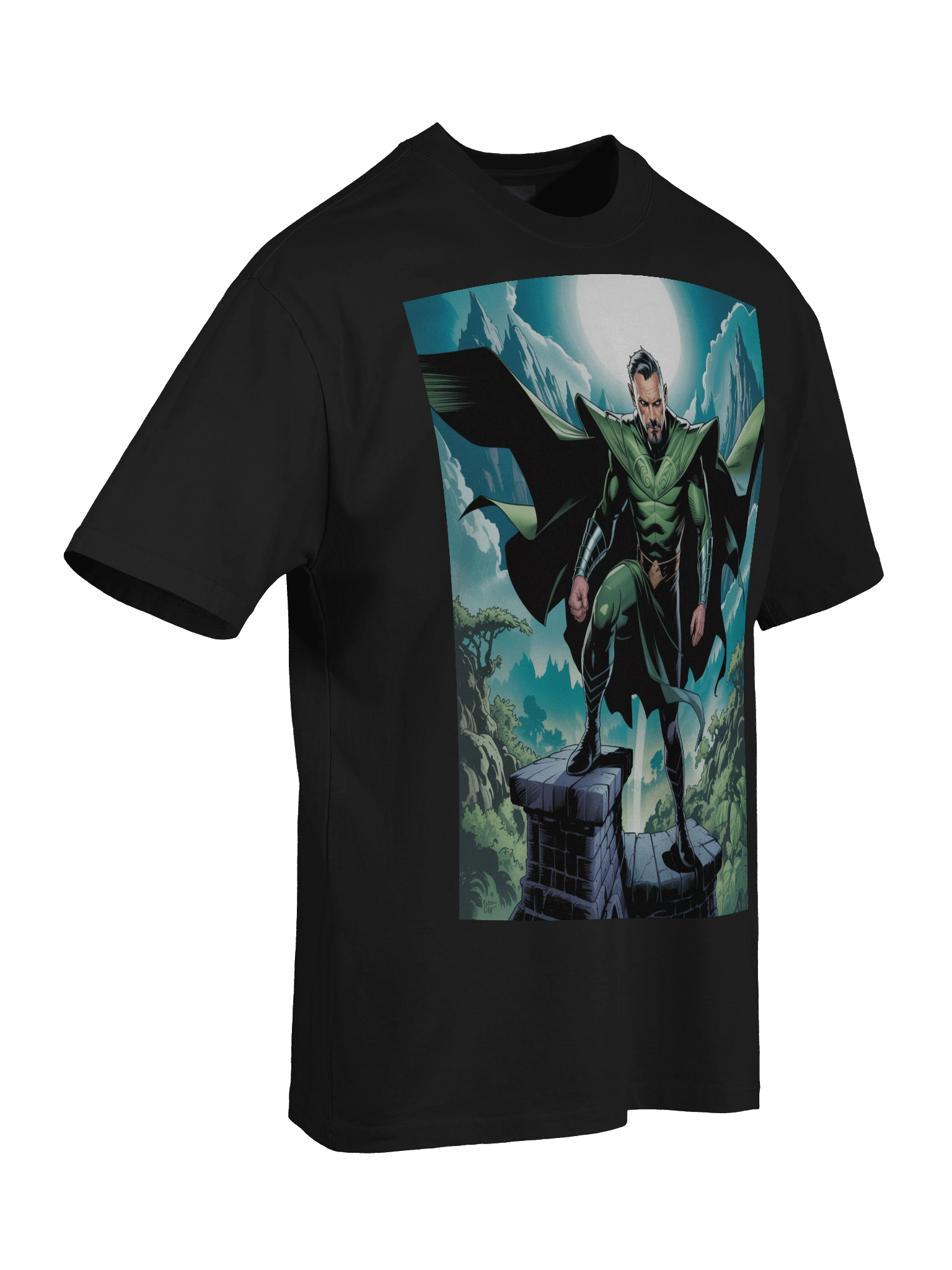 Eternal Shadows: Ra’s Al Ghul Inspired Oversized Faded T-Shirt product image (8)