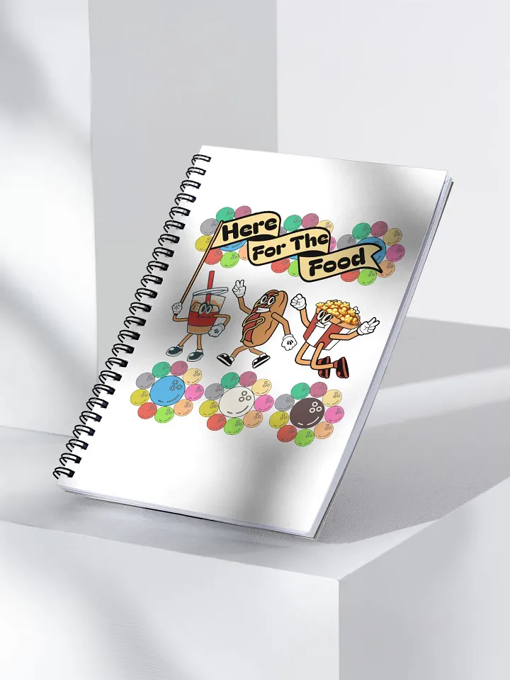 Here For The Food Bowling Foodie Fun Spiral Notebook product image (2)