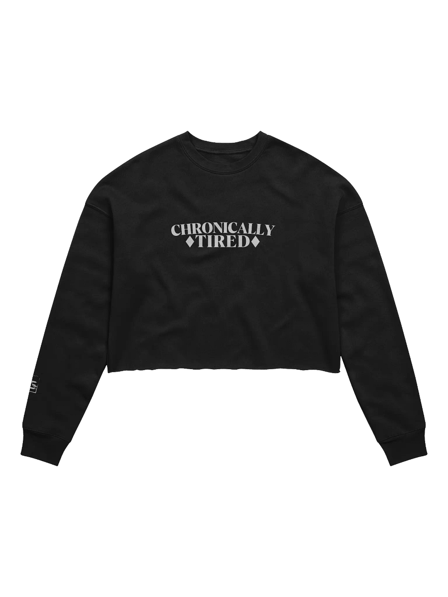 Chronically Tired Crop Sweatshirt product image (4)