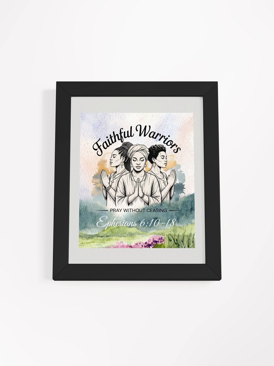 Faithful Warriors Christian Framed Poster. product image (1)