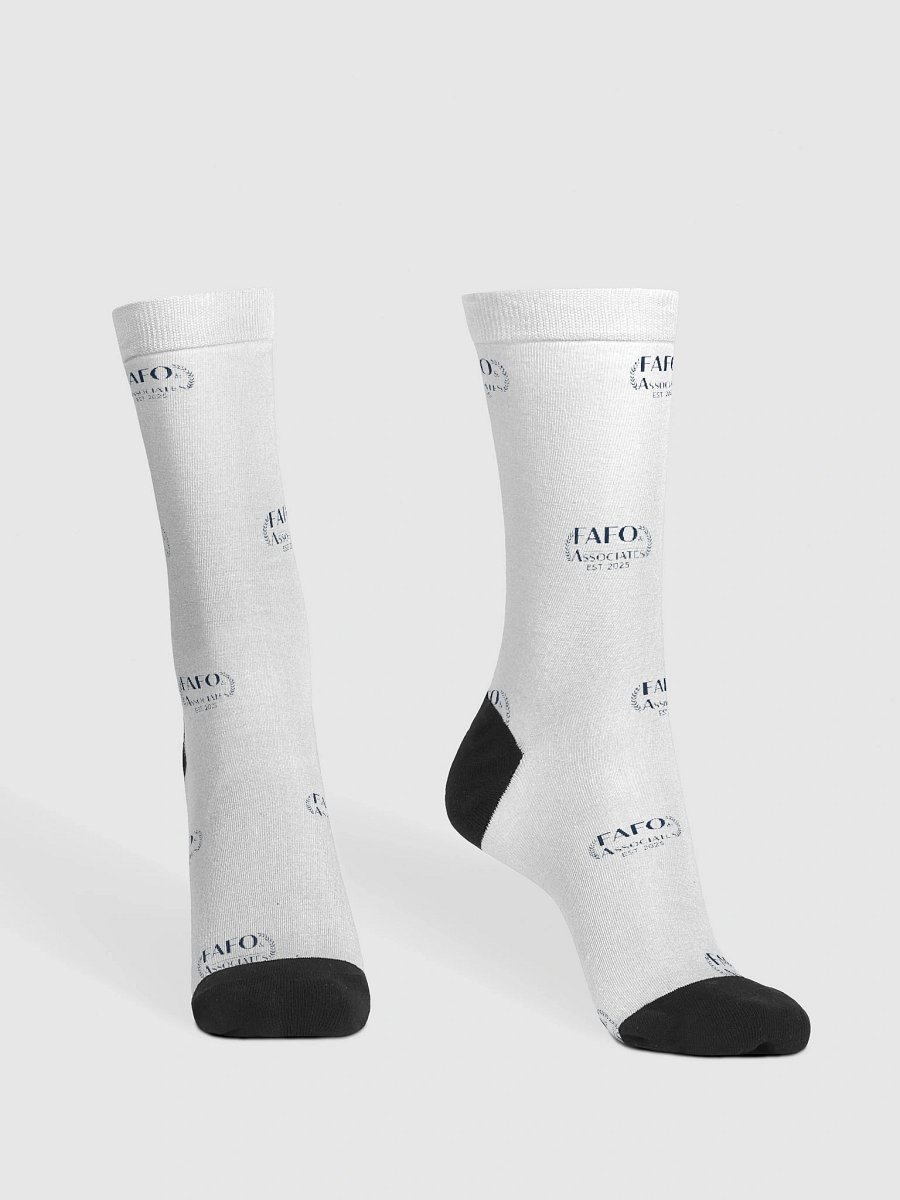 FAFO Grid Pattern Crew Socks product image (2)