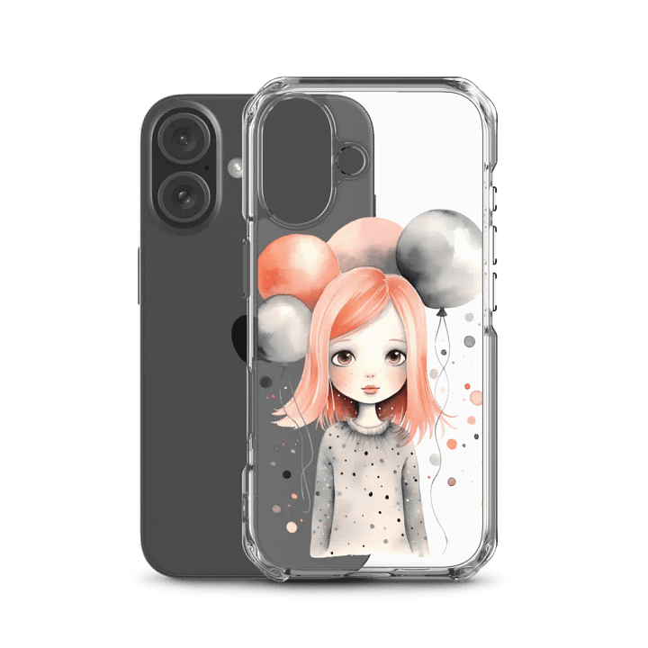 Whimsical Balloon Girl iPhone® Clear Case product image (50)