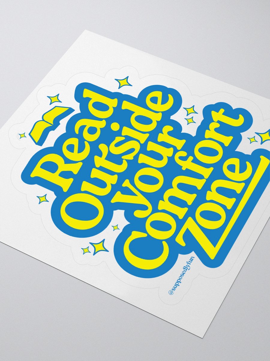 Read Outside Your Comfort Zone Sticker product image (7)