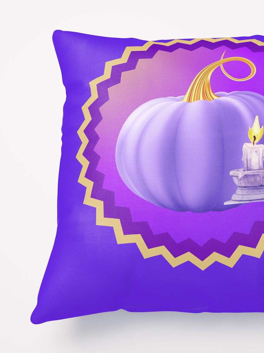 Whimsical Purple Pumpkin in Candlelight All-Over Print Pillow product image (4)