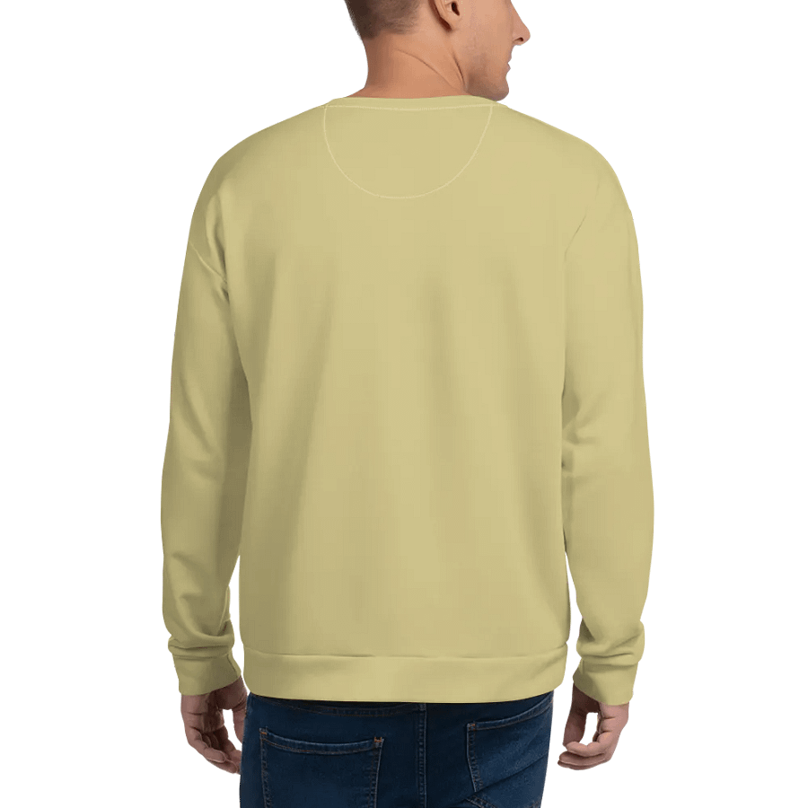 Plain Medium Yellow Soft Summer Unisex Recycled Polyester Heavyweight Premium Sweatshirt by Treasure Pie product image (7)