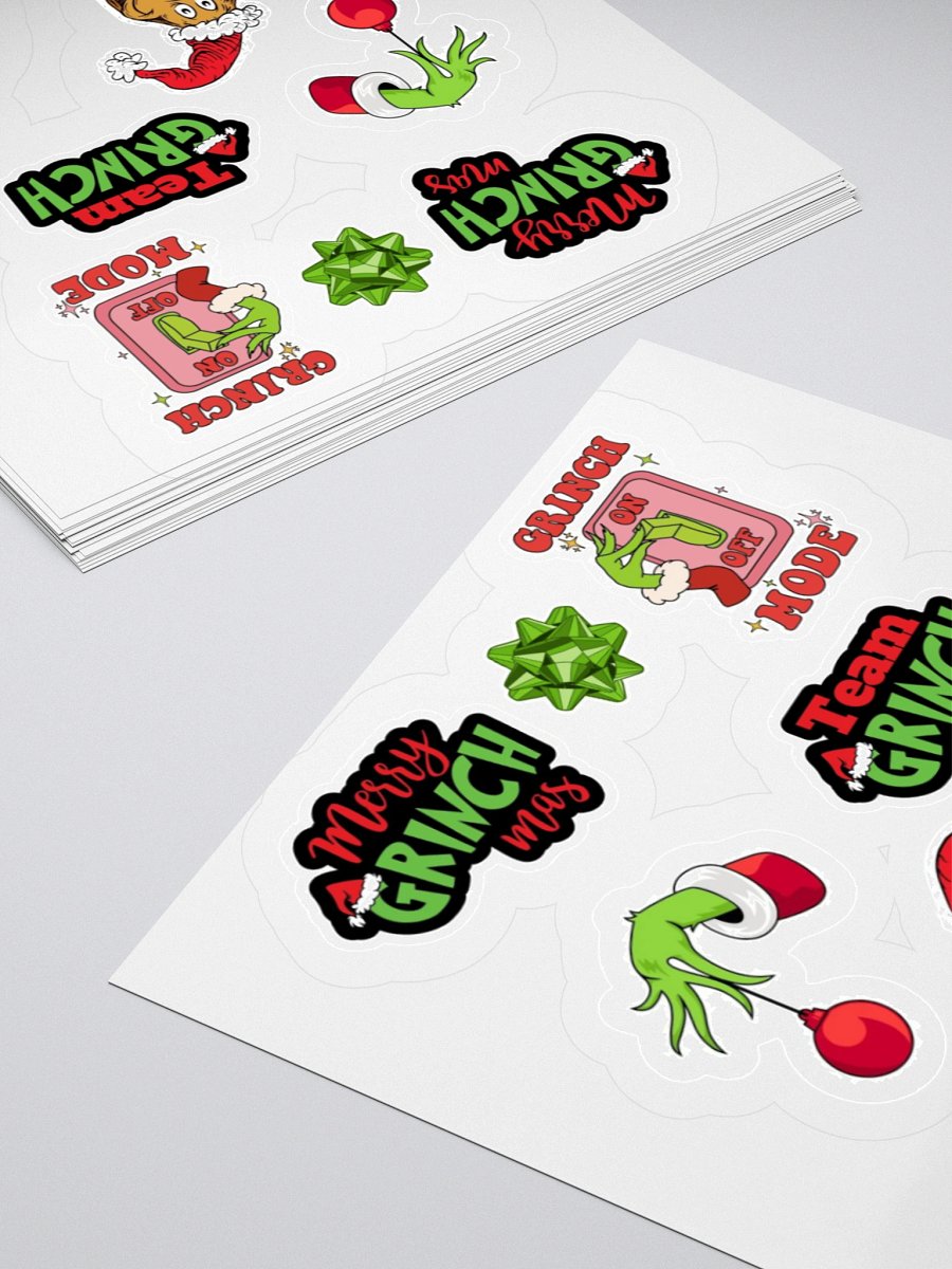 Merry Grinchmas Kids Cut Stickers product image (4)